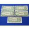 Image 12 : x5 United States $1 Blue Seal Silver Certificates FV: $5.00