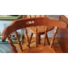 Image 3 : Set Of 2 Wooden Counter Swivel Chairs / Stools - Excellent Condition