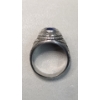 Image 6 : United States Air Force Military Ring With Blue Stone- Size 13 