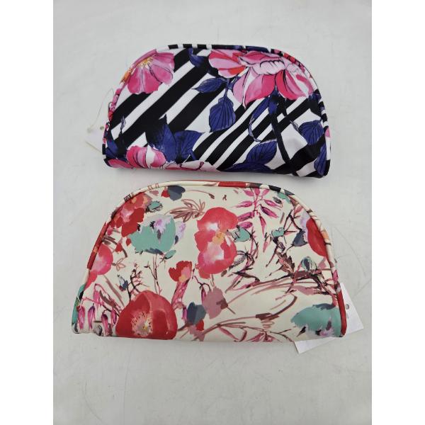 Two Brand New Floral Small Zippered Pouches