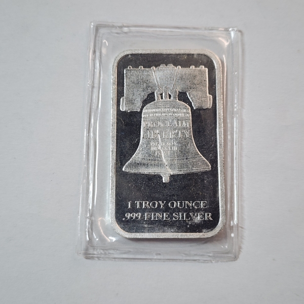 SD Bullion Proclaim Liberty Silver Bar - 1 Troy Ounce .999 Fine Silver - Mint Cond. in Sealed Packag