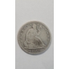 Image 1 : United States 1866 Seated Liberty 90% Silver Half Dollar