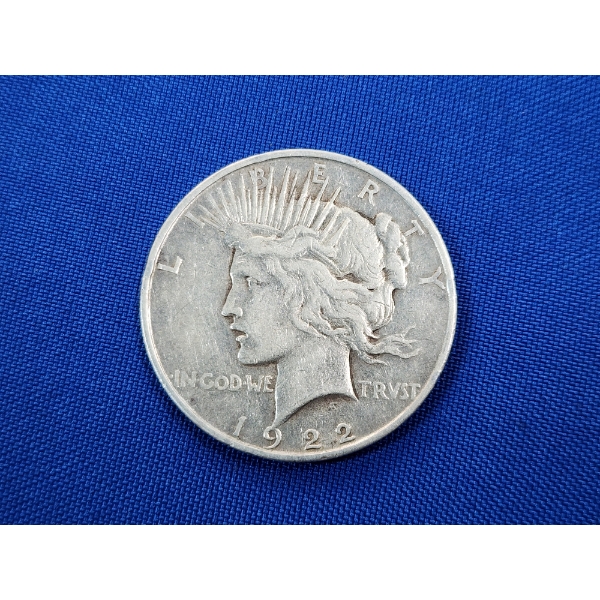 1922-D 90% Silver Peace Dollar