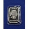 Image 1 : U.S. Buffalo Native American Vintage Silver Bar - 1 oz .999 Fine Silver