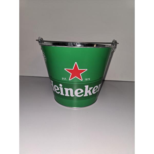 Heineken Ice Bucket - Stands 8 Inches Tall, 9 Inches Across
