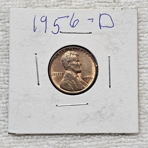 1956-D Lincoln Wheat Cent FV: $.01