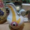Image 3 : 3 Pc Porcelain & Pottery (Pitcher, Vases) As Shown