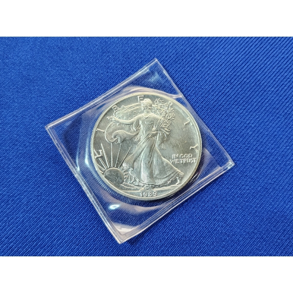 Stunning 1989 $1 Silver American Eagle 1oz Fine Silver 