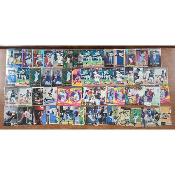 60 Assorted Baseball Trading Cards Dating From 1996-2022 Ft. Bonds, Thomas & Robinson
