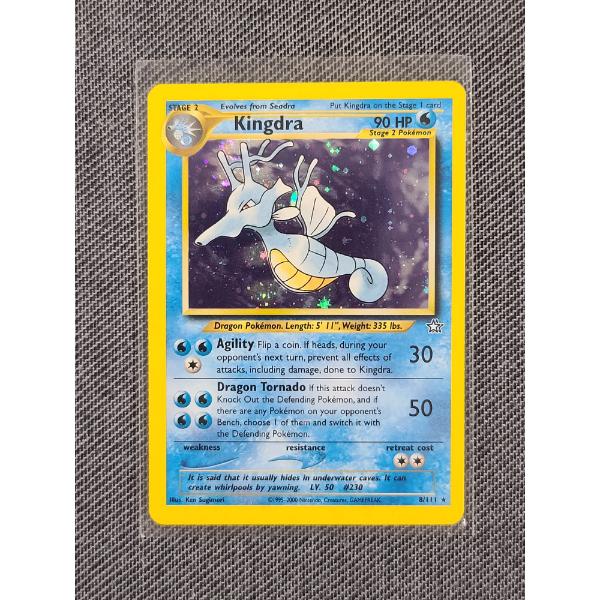 2000 Kingdra Holo Rare From The Neo Genesis Set Unlimited #8/111 Pokémon Card