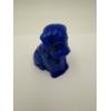 Image 1 : Adorable Degenhart Glass Dog Figurine - Dark Blue Marble - ~2.5 inches