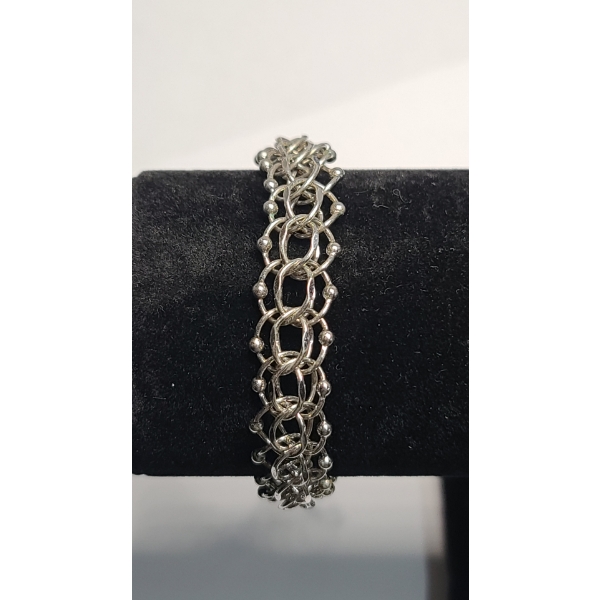 Vintage Forstner Sterling Silver 7.5" Charm Bracelet - Weight: 17.0g