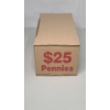 Image 2 : Box Of Assorted Rolls Of Lincoln Wheat & Lincoln Head Cents - Face Value: $25.00