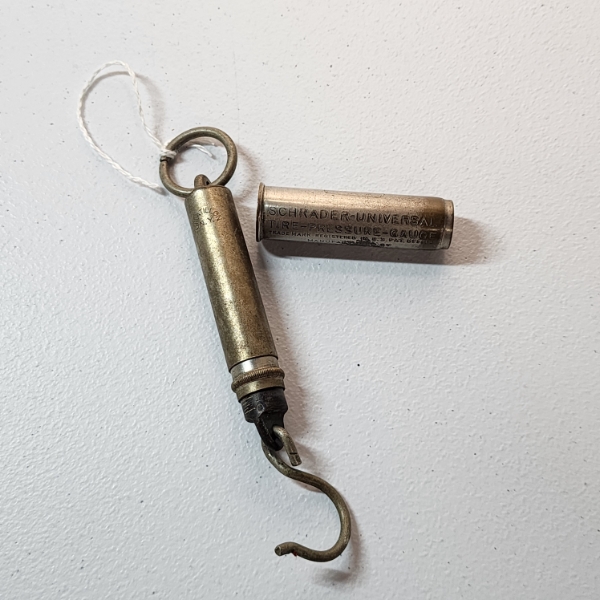 Vintage Chatillon Spring Scale and Schrader-Universal Tire Pressure Gauge 