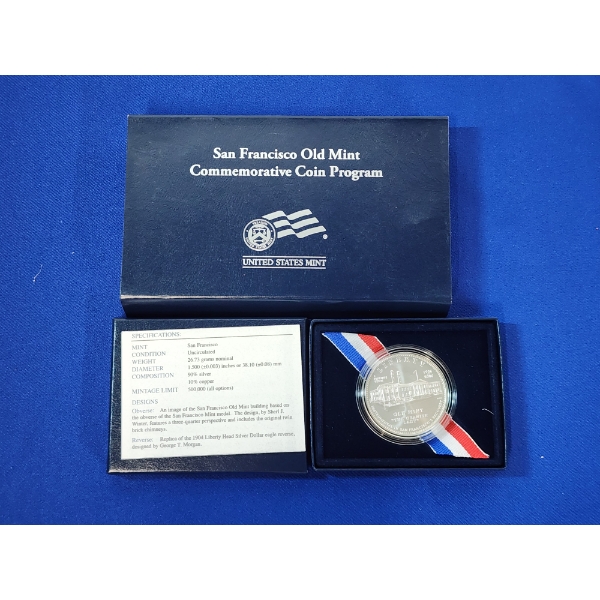 2006-S Uncirculated Old Mint "The Granite Lady" Commemorative 90% Silver Dollar