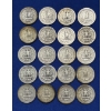 Image 7 : Lot of 20 Assorted Year 90% Silver Washington Quarters, FV $5.00