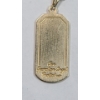 Image 4 : 14K Gold 'Guardian Angel" Pendant On 14K Gold 18" Chain - Total Weight: 12.4g
