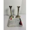 Image 1 : 2 Candlesticks - 1 Bent - Decorative Christmas Glass Plate in Box 
