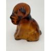 Image 4 : Adorable Degenhart Vintage Glass Dog Figurine- Amber Dark