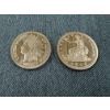 Image 1 : 2 - American Indian & Liberty .999 Fine Copper One Troy Ounce Coins