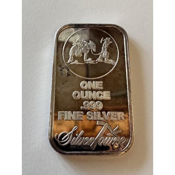 Silver Towne One Ounce .999 Fine Silver Bar - Mint Condition