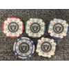 Image 1 : NFL Las Vegas Raiders Poker Chips - Full Set - Mint Condition