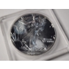 Image 2 : 1989 United States 1 Troy Oz American Eagle .999 Fine Silver Round in Protective Case