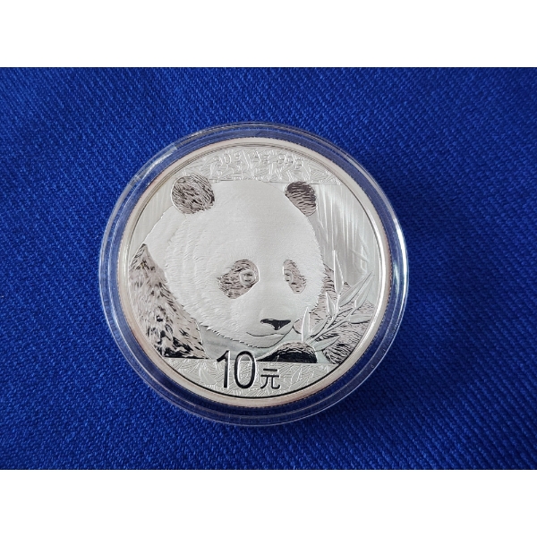 2018 China Panda 30g .999 Fine Silver Coin