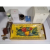 Image 1 : Large Lot of Assorted Kitchen & Home Items Including Crystal Ice Bucket, Small Crock, Tray & More!