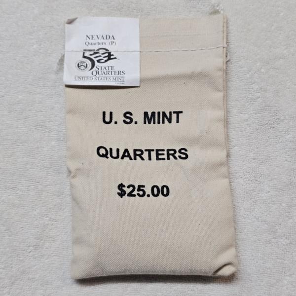 $25 Canvas Bag of 2006 (P) Nevada State Quarters