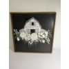 Image 1 : Barn Wall "Hollihocks" Hanging 24" x 24" Photo Frame 24" x 24"