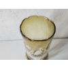 Image 5 : Vintage Mary Gregory Hand-Painted Enamel Amber Glass Vase 