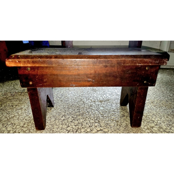 Walnut Step Stool - 18x8x11