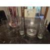 Image 2 : Three Glass Vases, Hurricane Glass, And Handmade Glass Frame
