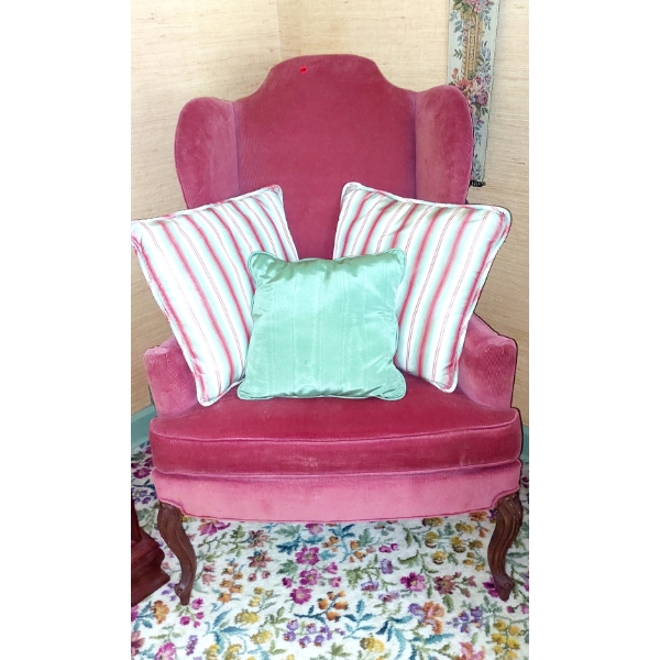 Vintage Upholstered Wingback Living room or Bedroom Chair - Ex Condition