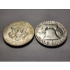 Image 3 : Two 90% Silver Half Dollars - 1 Kennedy & 1 Franklin Half - $1.00 Face Value