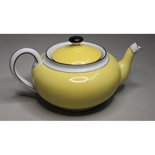 Vintage Yellow Noritake Hand Painted Japanese Tea Pot 