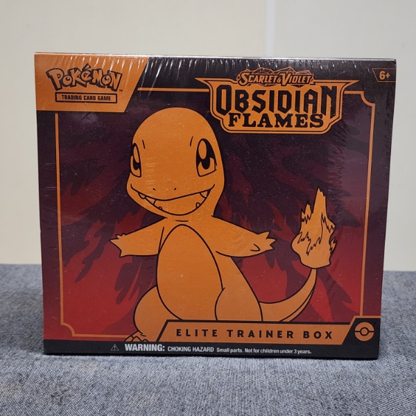 SEALED Pokemon Scarlet & Violet Obsidian Flames Elite Trainer Box Ft. 9 SEALED Booster Packs & Promo