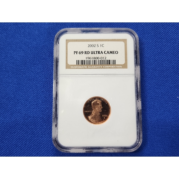 MGC PS 69 RD Ultra Cameo 2002-S Lincoln Memorial Cent