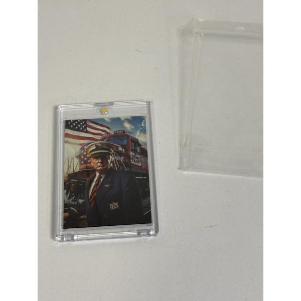 Donald Trump Proud Patriots Photo - All aboard the trump train - in plastic casing with COA