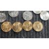 Image 6 : Tube Of (40) Assorted United States State Quarters (4) Are Gold Plated Face Value: $10