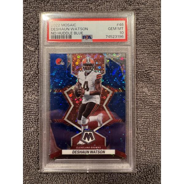 2022 Mosaic Deshaun Watson No Huddle Blue Browns Football Card - PSA 10 Gem Mint