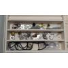 Image 5 : 10"x10" Suede Jewelry Box With Some Costume Jewelry Included