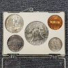 Image 4 : NICE United States 1960 Five Coin Set Featuring $0.85 in 90% Silver ~ A Great Set for Any Collector!