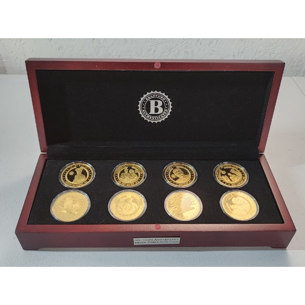 The Bradford Exchange Mint JFK 100th Anniversary Proof Coin Collection - Set of 8 Coins