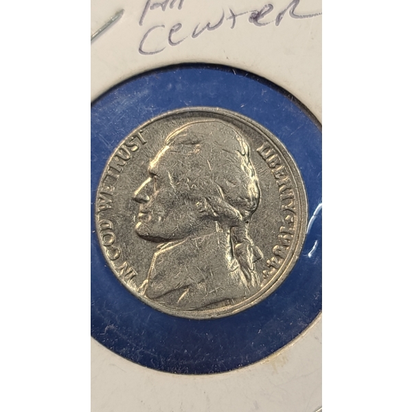 Error Off Center 1984-P Jefferson Nickel 