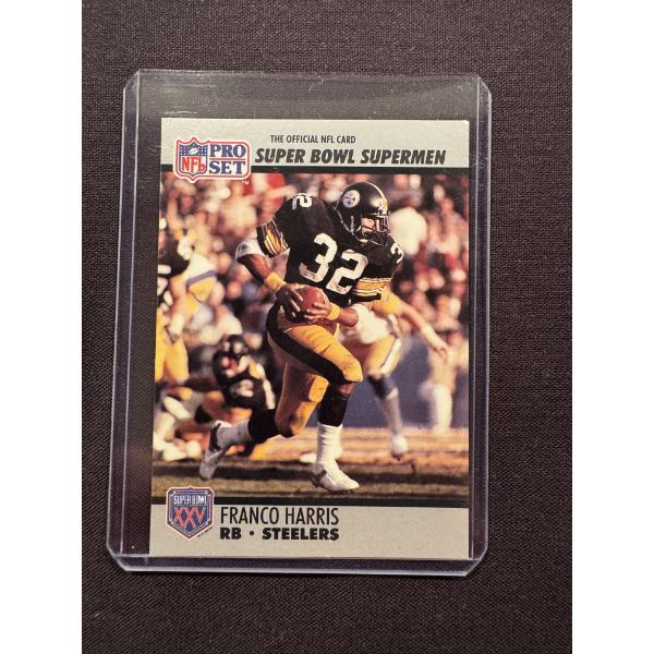 1990 Pro Set Franco Harris Steelers Super Bowl Supermen Football Card - Mint Condition