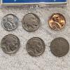 Image 3 : Assortment of Collectible Coins ft. Steel Cents, Wheat Penny, and Buffalo Nickels - AFV $.25