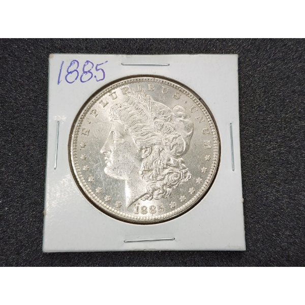 1885 Morgan Silver Dollar - 90% Silver - Excellent Condition
