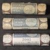Image 1 : (3) Bank Sealed Rolls of 2005 Westward Journey Nickel Series